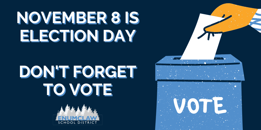 November 8 Is Election Day.  Don't Forget to Vote