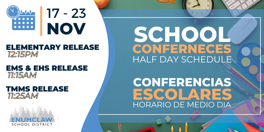 School Conference Half Day Schedule